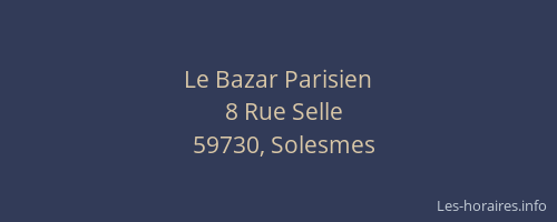 Le Bazar Parisien