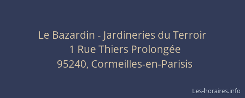 Le Bazardin - Jardineries du Terroir