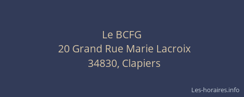 Le BCFG