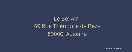 Le Bel Air