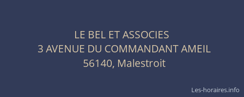 LE BEL ET ASSOCIES