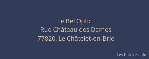 Le Bel Optic