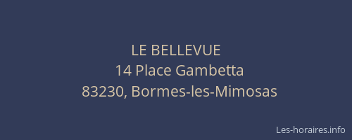 LE BELLEVUE