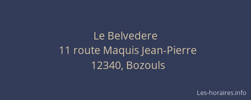 Le Belvedere