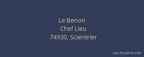Le Benon