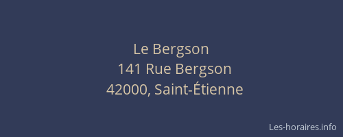 Le Bergson