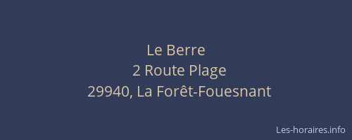 Le Berre