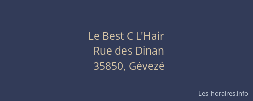 Le Best C L'Hair