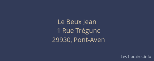 Le Beux Jean