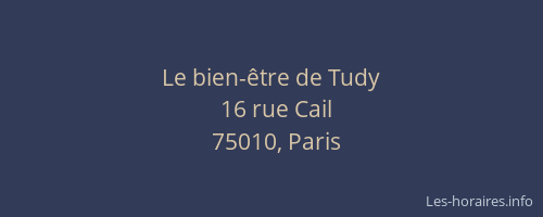 Le bien-être de Tudy