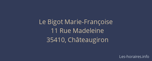Le Bigot Marie-Françoise