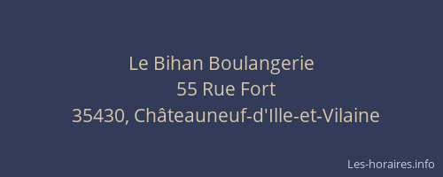 Le Bihan Boulangerie