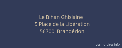 Le Bihan Ghislaine