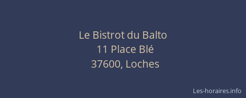 Le Bistrot du Balto