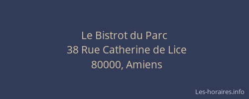 Le Bistrot du Parc