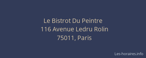 Le Bistrot Du Peintre