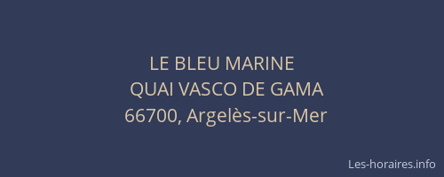 LE BLEU MARINE