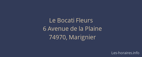 Le Bocati Fleurs