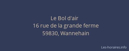 Le Bol d'air