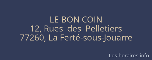 LE BON COIN