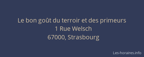 Le bon goût du terroir et des primeurs