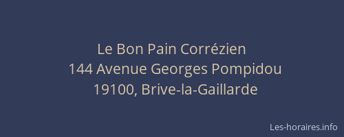 Le Bon Pain Corrézien