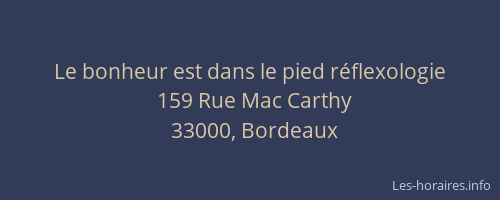 Le bonheur est dans le pied réflexologie