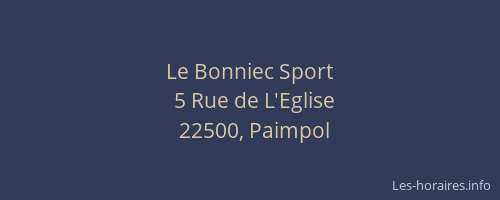 Le Bonniec Sport