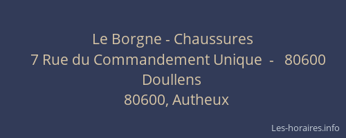 Le Borgne - Chaussures