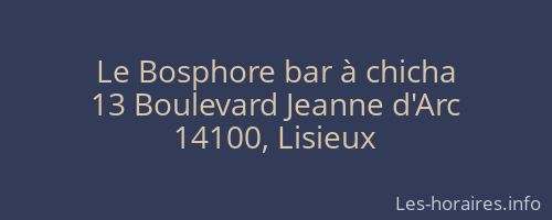 Le Bosphore bar à chicha