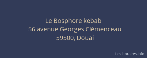 Le Bosphore kebab