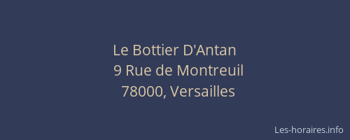 Le Bottier D'Antan