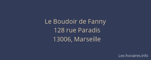 Le Boudoir de Fanny