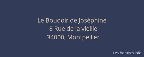 Le Boudoir de Joséphine