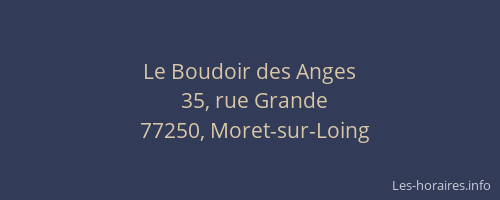 Le Boudoir des Anges
