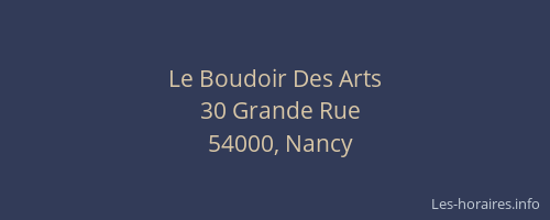 Le Boudoir Des Arts