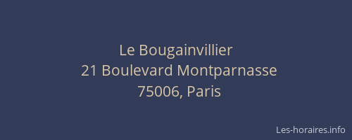 Le Bougainvillier