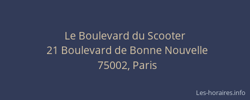 Le Boulevard du Scooter