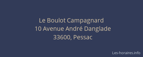 Le Boulot Campagnard