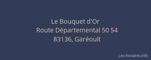 Le Bouquet d'Or