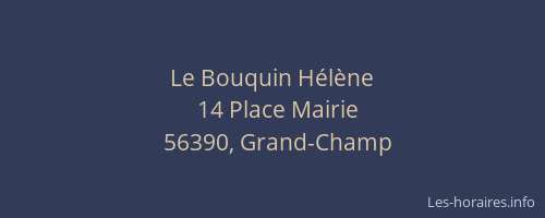 Le Bouquin H&eacute;l&egrave;ne