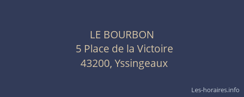 LE BOURBON