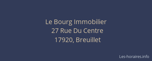 Le Bourg Immobilier