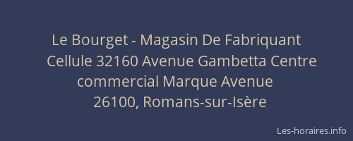 Le Bourget - Magasin De Fabriquant