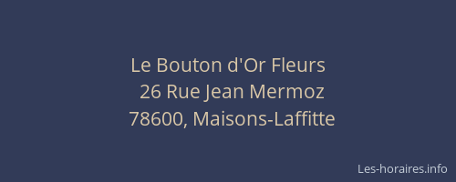 Le Bouton d'Or Fleurs