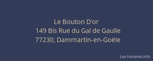 Le Bouton D'or