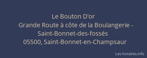Le Bouton D'or