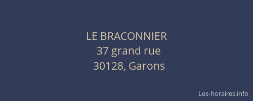 LE BRACONNIER