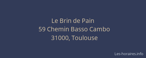 Le Brin de Pain