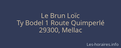 Le Brun Loïc